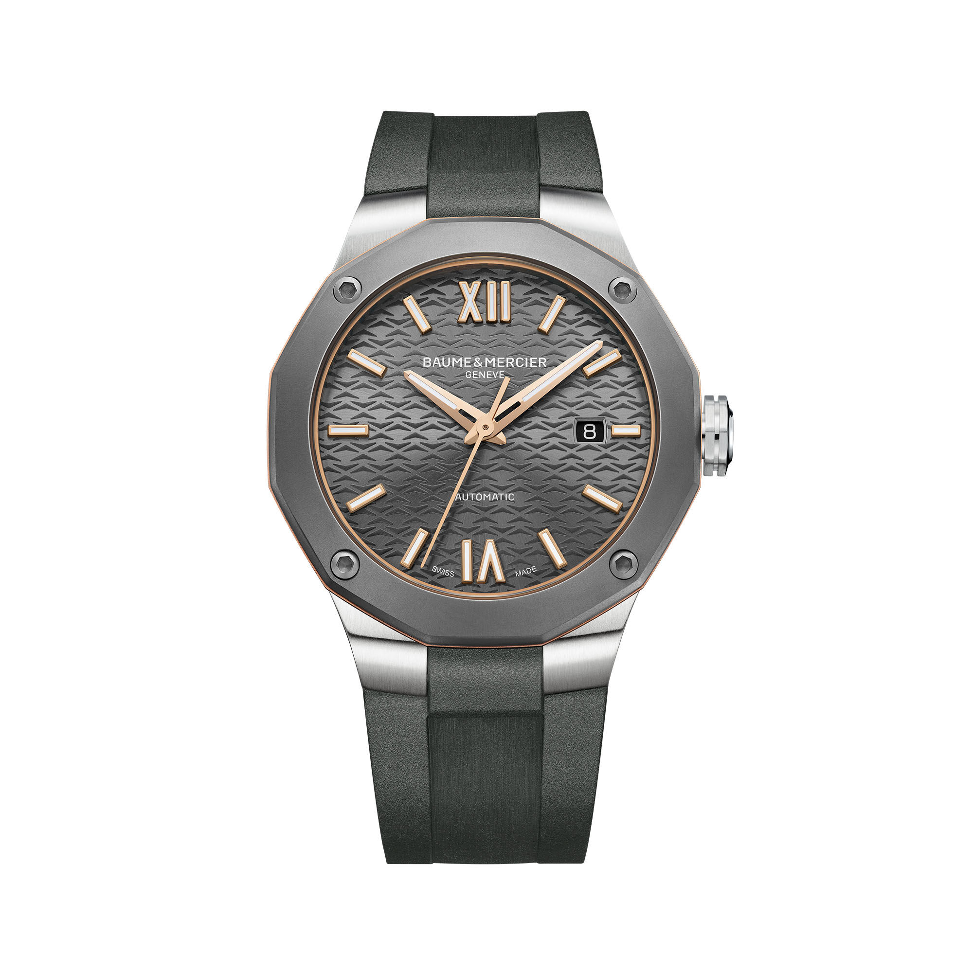 Baume Mercier Men s Watch Riviera Automatic Steel Titanium